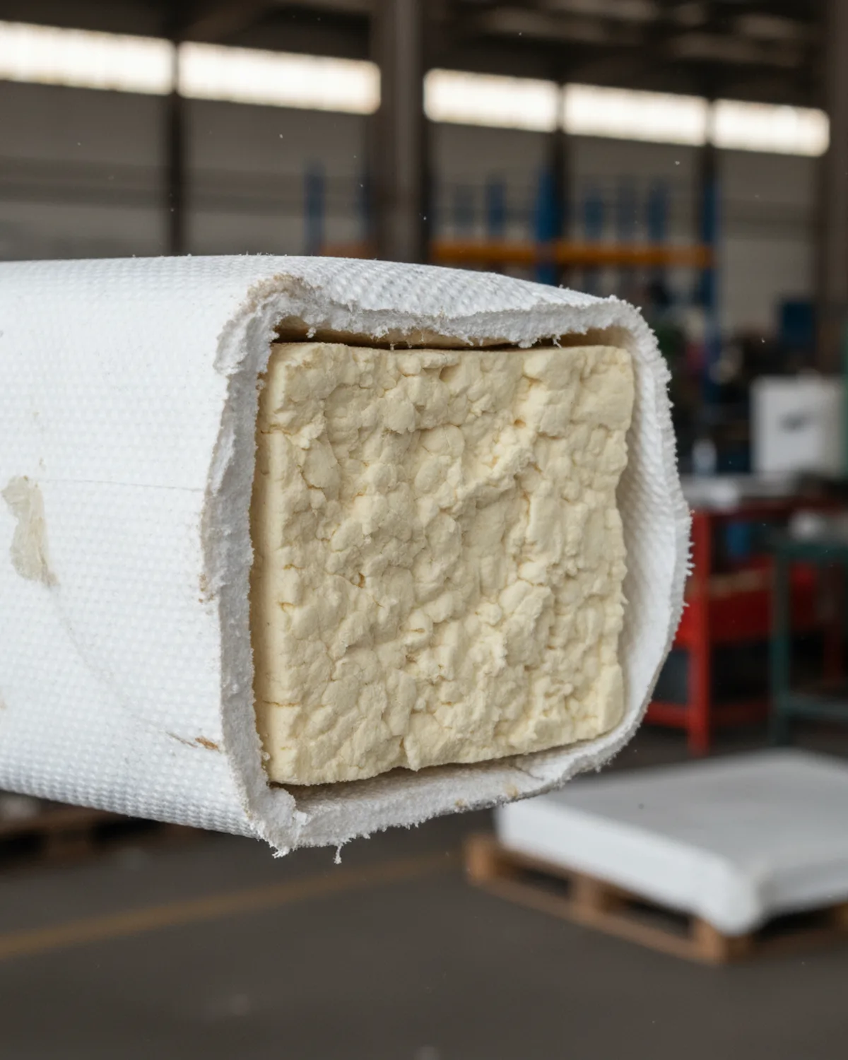 Closed-cell foam core visible in cutaway of a Minurphy thermal partition